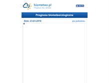 Tablet Screenshot of biometeo.pl